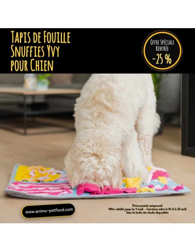 Tapis de fouille Snuffies Yvy pour chien, enrichissement sensoriel et stimulation mentale