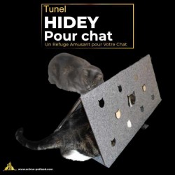 Tunnel de jeu portable et écologique pour chat, en bois de bouleau et fibres recyclées