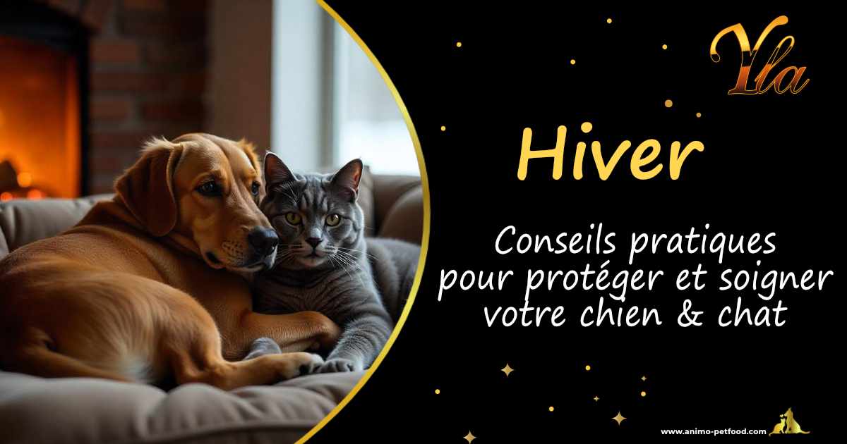 Conseils pratiques pour protéger et soigner votre animal en hiver. Astuces pour garder votre chien ou chat au chaud, soins du pelage et protection contre le froid