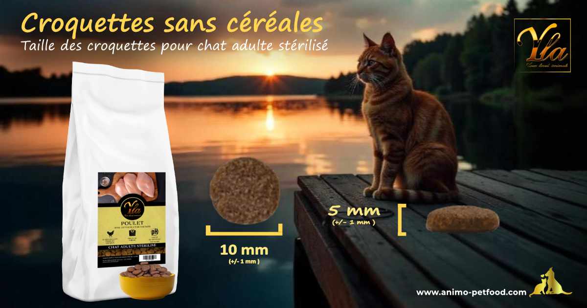 Croquettes adaptées aux chats stérilisés