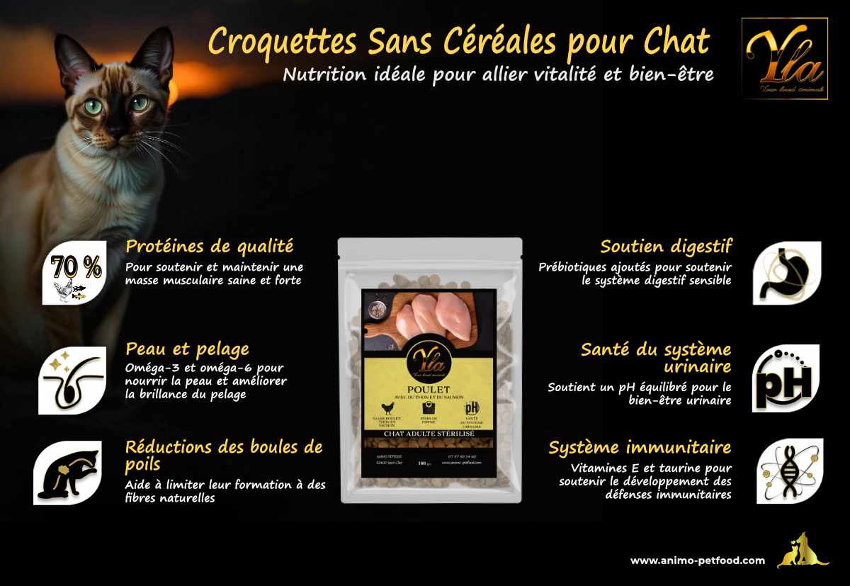 Croquettes gourmet pour chat stérilisé, recette savoureuse