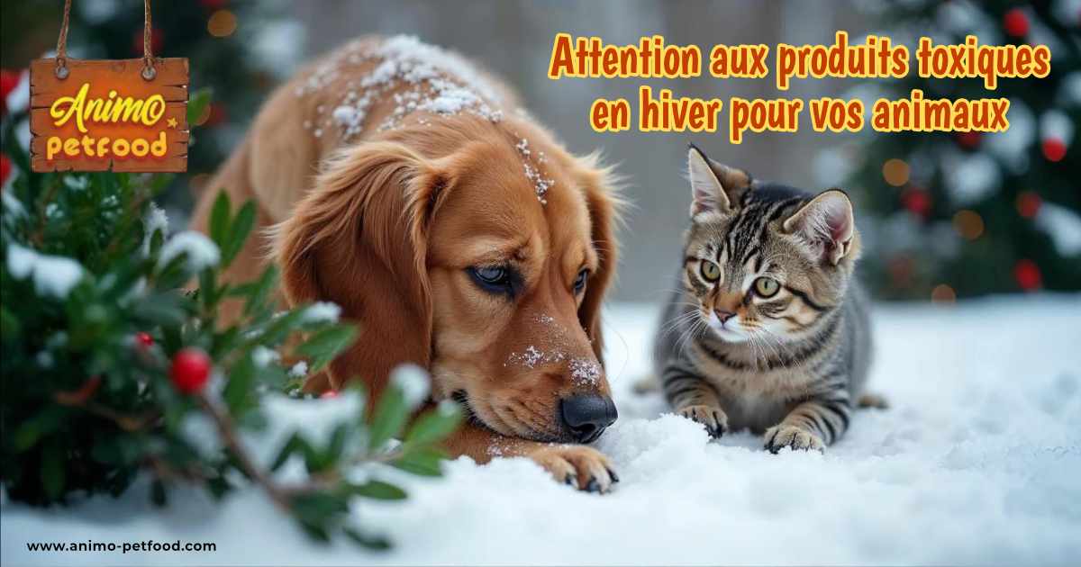 Attention aux dangers pour les animaux en hiver : décorations de Noël, antigel et sel toxiques